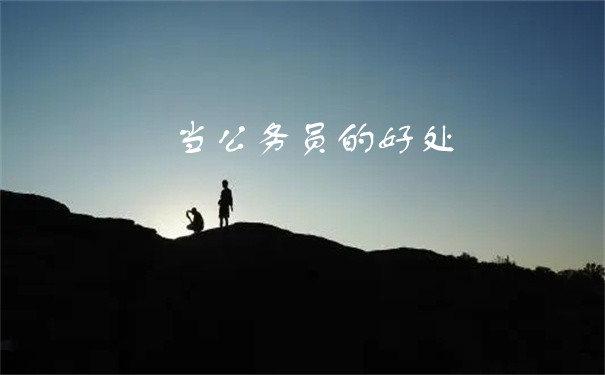 公务员的好处