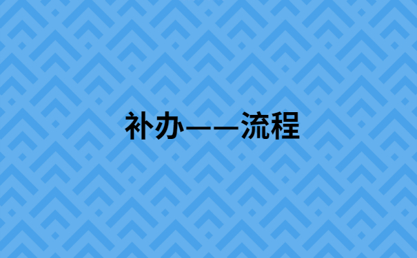 补办流程