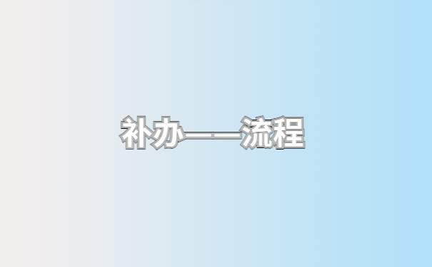 补办流程