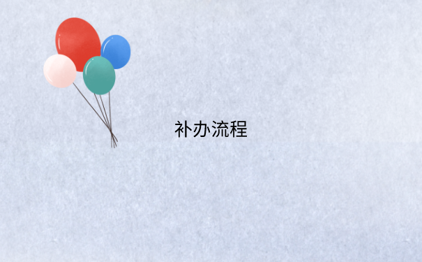 补办流程